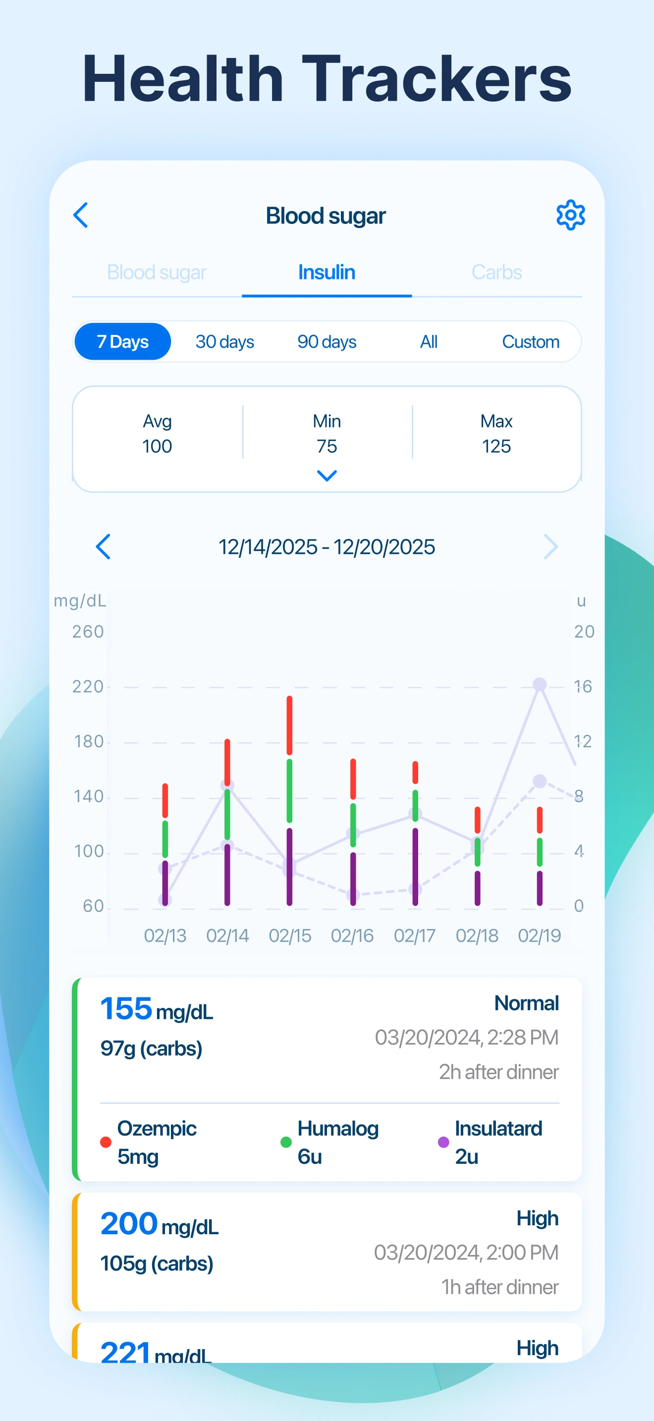 Guideline Based screen of the Kaam Care mobile app